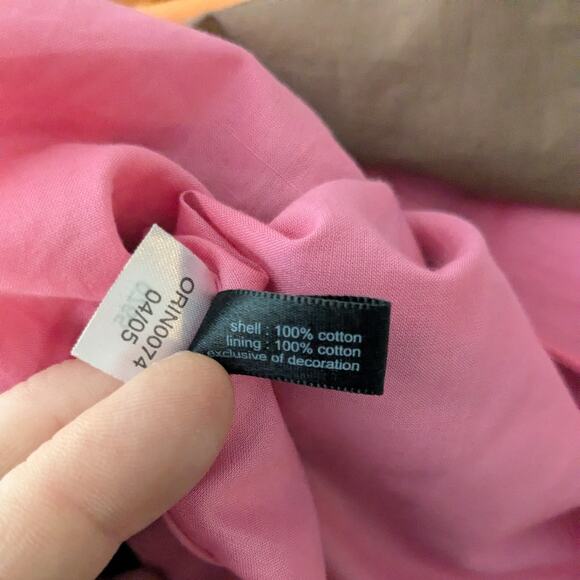 The Limited Skirt S Brown Pink Orange Y2K Ribbon Twee Indie Boho Stripe Knee - Picture 10 of 11